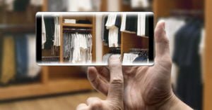 Taking a picture of a closet